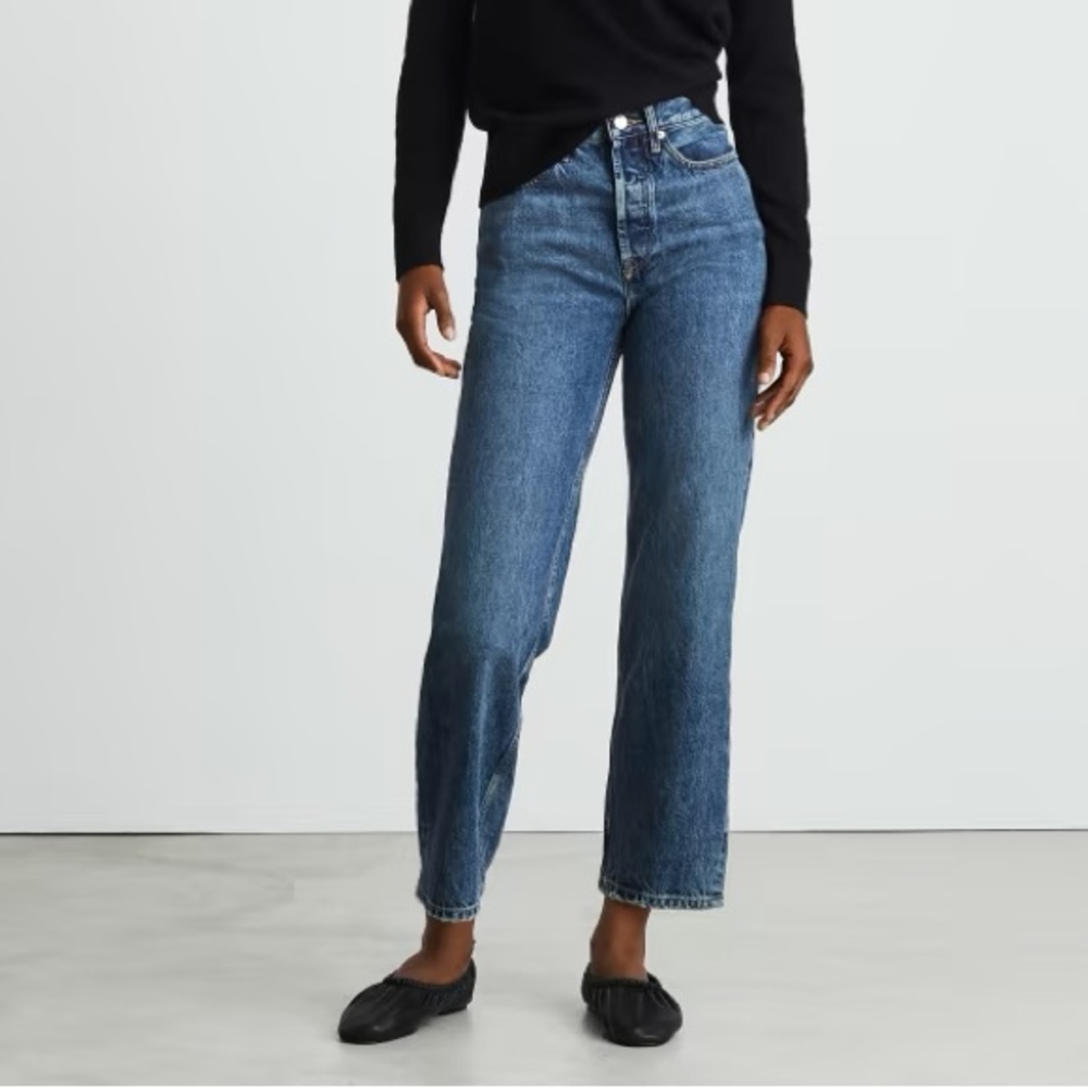 NEW Everlane Rigid Way High Straight Leg Jeans Size 27